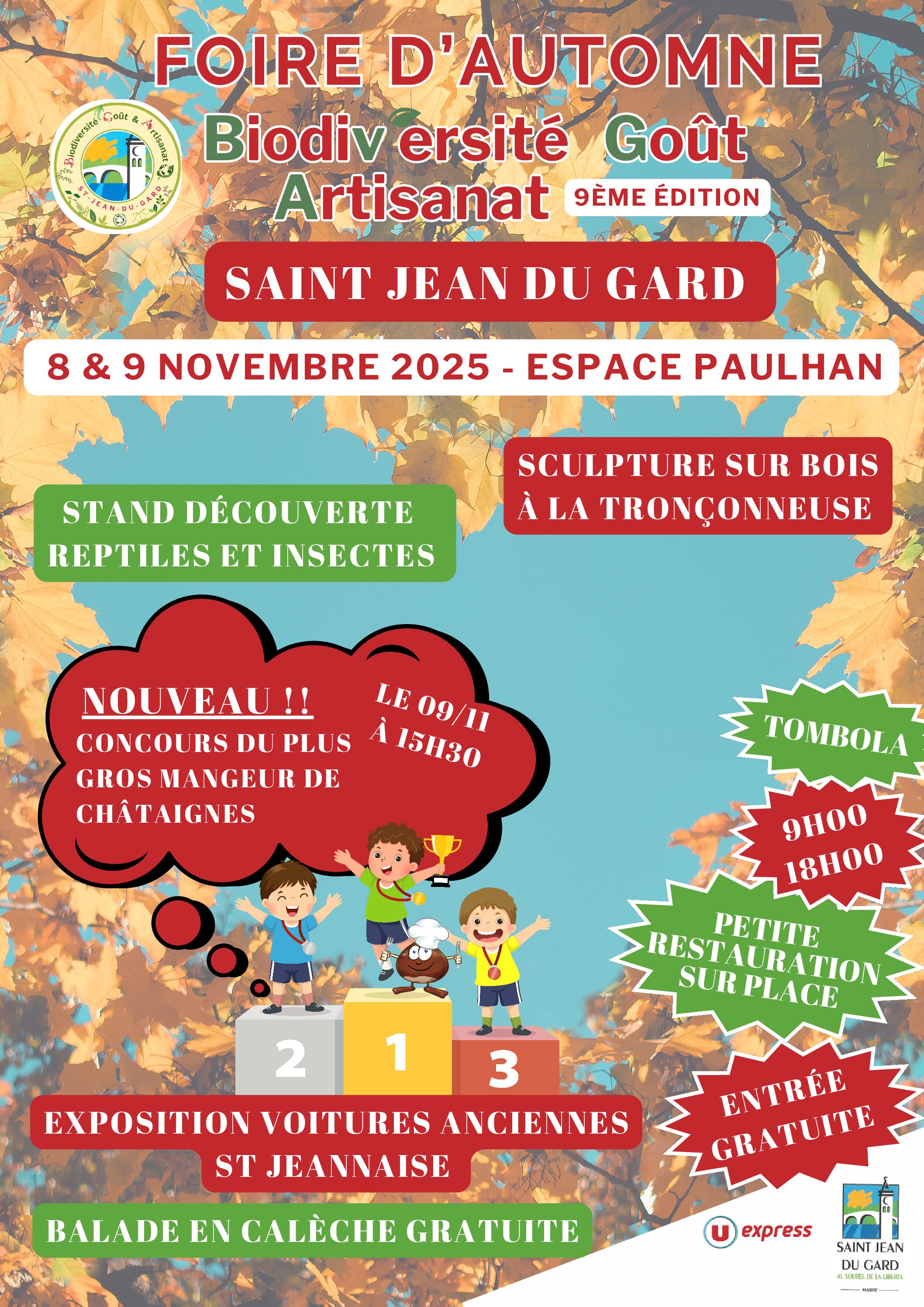 2025 : Foires d’Automne à Saint-Jean-du-Gard (30270)
