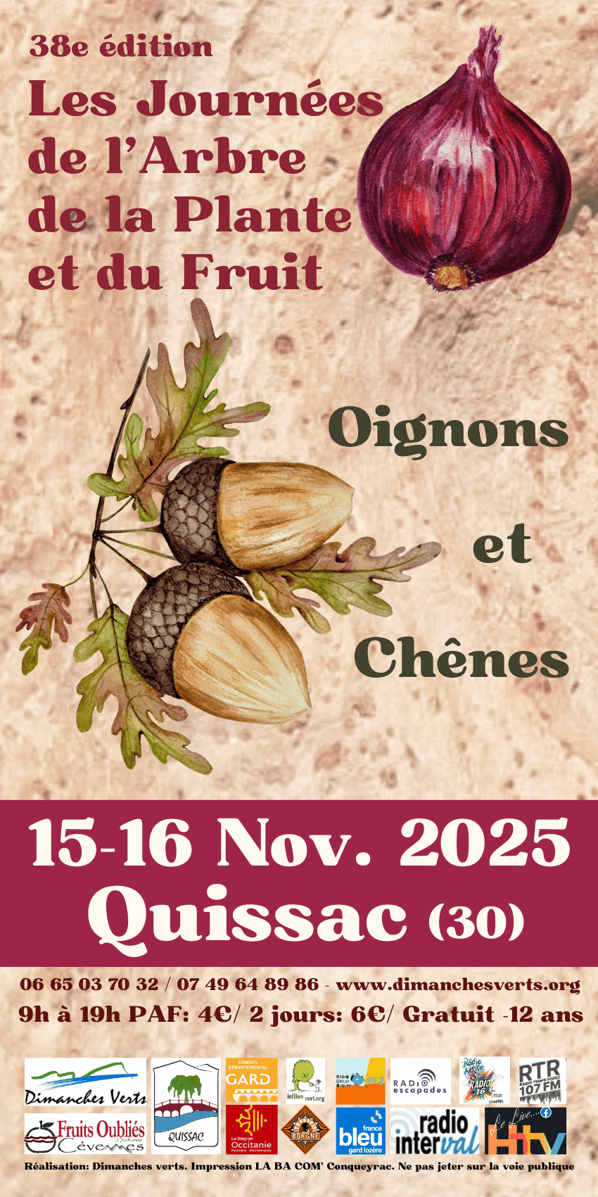 2025 : Les Journées de l’Arbre, de la Plante et du Fruit (Quissac, 30)