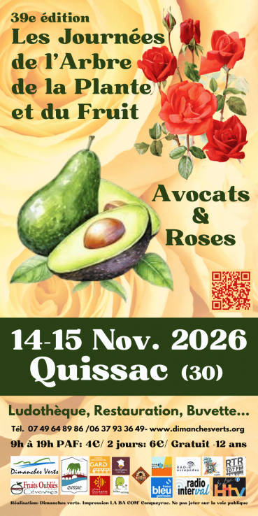 2026 : Les Journées de l’Arbre, de la Plante et du Fruit (Quissac, 30260)