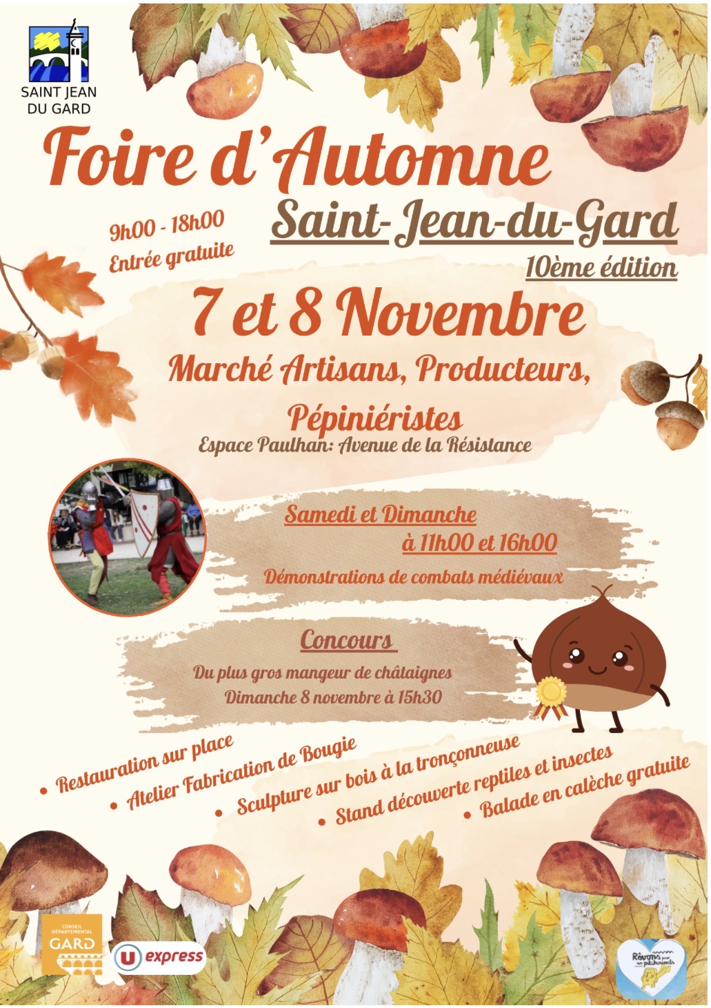 2026 : Foires d’Automne à Saint-Jean-du-Gard (30270)